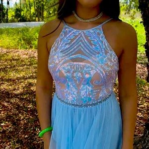 Beautiful Iridescent Ice Blue Dress
